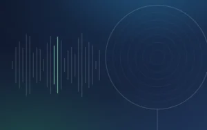 Creator Gear audio category artwork: a microphone grille beside an audio waveform